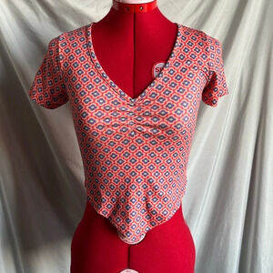 XS94 Caution to the wind crop t shirt